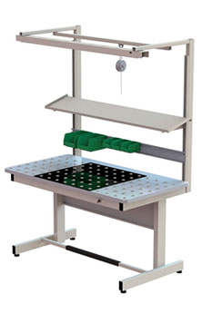 Tavolo con piano a sfere